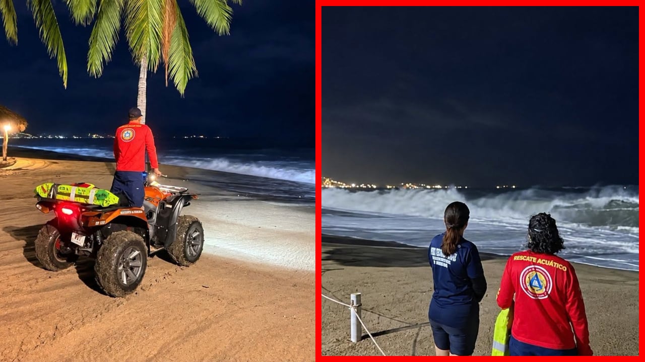 Potosina entra al mar en Puerto Vallarta en pleno huracán “Polo” y desaparece; ¿ya la encontraron?