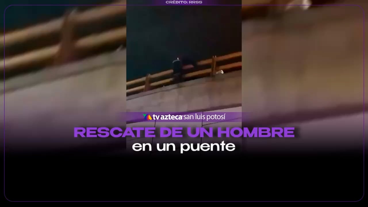 ¿Pendía de un hilo? La arriesgada maniobra para salvar a un hombre en un concurrido puente