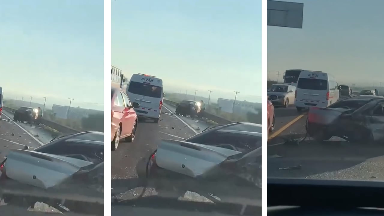 ¡TRÁGICO ACCIDENTE! Una persona falleció en un choque entre tres vehículos en San Luis Potosí